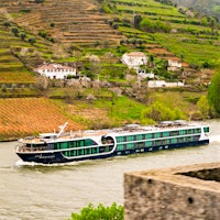 Ad for Avalon featuring a cruise ship on a river near hillside vineyardsExplore Luxury River Cruises with Avalon: Uncover the World's Hidden Gems