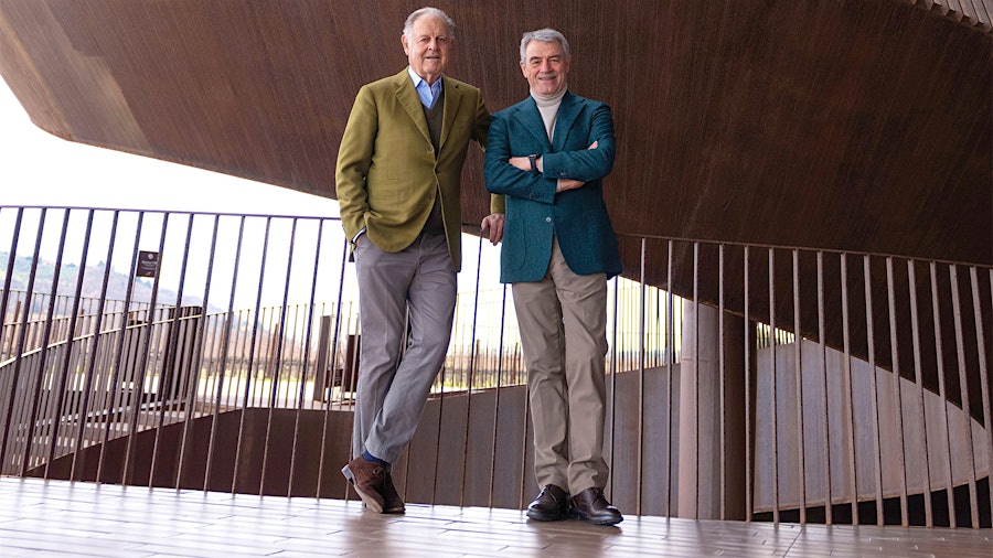 Piero Antinori and Renzo Cotarella both believe the Arcadia Vineyard will provide ideal fruit for Stag's Leap Wine Cellars.
