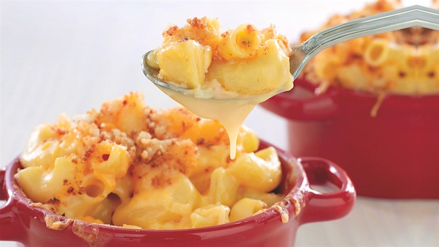 The key to a perfect dish of mac and cheese is to choose a quality cheese, or mix of cheeses, that will add richer flavor but still melt fully for just the right gooey, creamy texture.