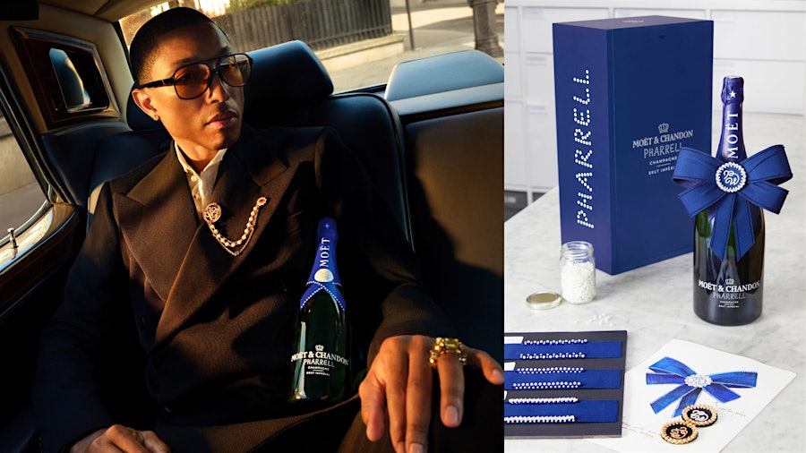 Raise the bar and your cups to the stars with Pharrell Williams and Moët & Chandon Champagne.
